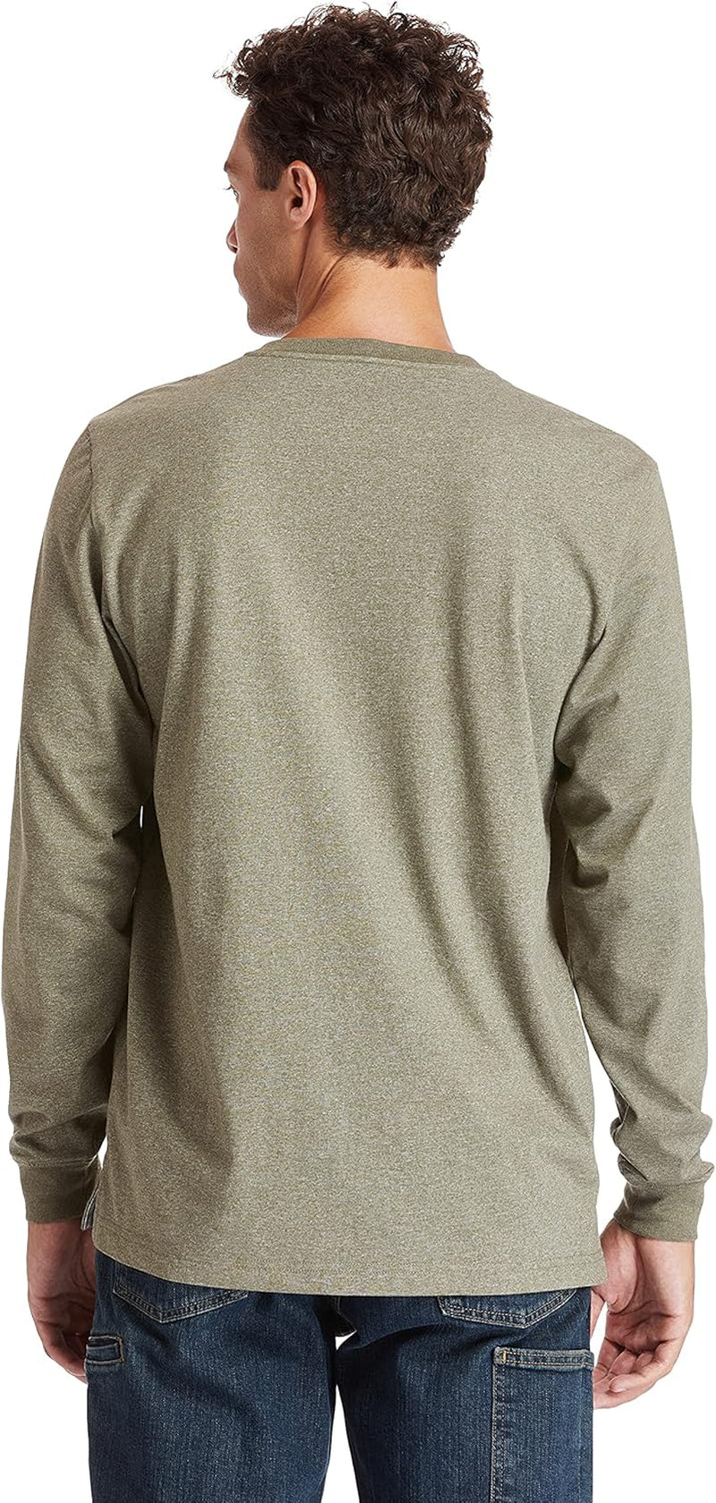 Mens Base Plate Blended Long Sleeve T-Shirt with Logo - Tall